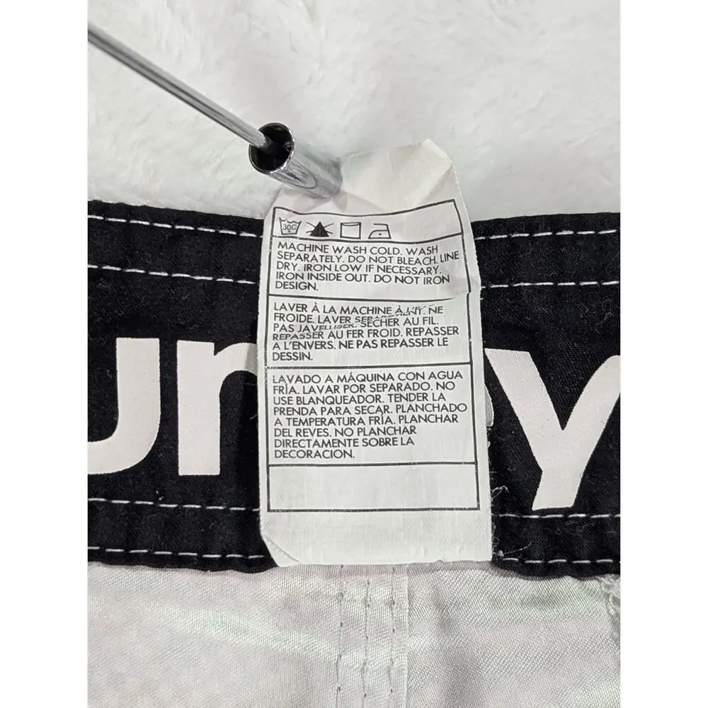 Hurley Phantom Boardshorts Mens 36 Blue Plaid Stretch Swim Trunks